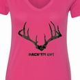 thumbnail image 4 of Inktastic Rack 'em Up in Camo Women's V-Neck T-Shirt, 4 of 5