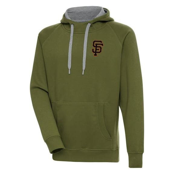 Men's Antigua  Olive San Francisco Giants Victory Pullover Hoodie