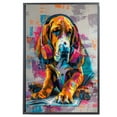 thumbnail image 2 of Bloodhound Decor Poster Unframe, Bloodhound Dog Canvas Wall Art, Dog Reading Book Canvas Print Painting Poster Wall Decor Dog Lovers Gifts, 2 of 6