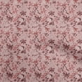 thumbnail image 1 of oneOone Velvet Dark Rose Brown Fabric Asian Japanese Floral Dress Material Fabric Print Fabric By The Yard 58 Inch Wide, 1 of 4