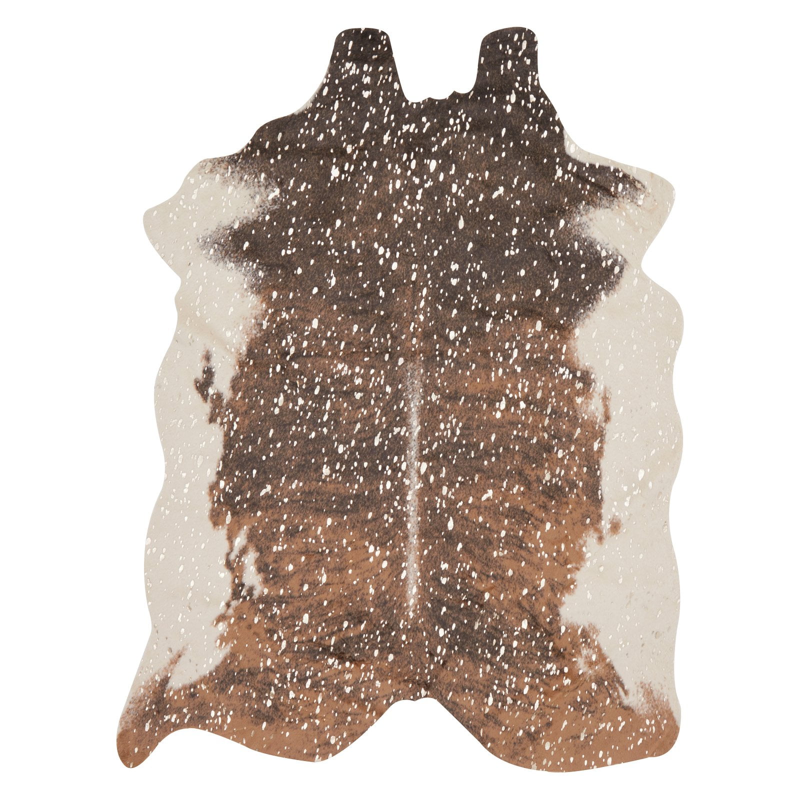 Loloi II Bryce Faux Cowhide Walnut / Champagne Area Rug