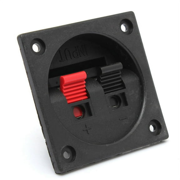 Lindmeyers DSP Crossover Subwoofer 2-Wire Way Square Speaker Box, Black, 90x78mm, 60g