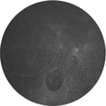 thumbnail image 1 of Ahgly Company Machine Washable Indoor Round Transitional Charcoal Black Area Rugs, 8' Round, 1 of 7