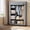 Gray, variant on Portable Closet, Fabric Wardrobe, Clothes Storage Organizer, Wardrobe Closet with Shelves, Bedroom Armoire, Canvas Clothes Rack, Non-woven Fabric Cover, Heavy Duty Garment Rack, Gray