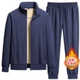 thumbnail image 4 of Conjunto deportivo de invierno para correr 2024, ropa deportiva para mantenerse abrigado, conjunto deportivo para hombre, traje de terciopelo, chándal grueso y cálido para hombre, 4 of 5
