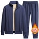 thumbnail image 4 of Conjunto deportivo de invierno para correr 2024, ropa deportiva para mantenerse abrigado, conjunto deportivo para hombre, traje de terciopelo, chándal grueso y cálido para hombre, 4 of 5