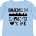thumbnail image 4 of Inktastic El Paso Texas Someone Loves Me Skyline Boys or Girls Long Sleeve Toddler T-Shirt, 4 of 5