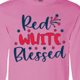 thumbnail image 4 of Inktastic 4th of July Red White Blessed Fireworks Long Sleeve T-Shirt, 4 of 5