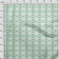 thumbnail image 4 of oneOone Cotton Jersey Green Fabric Asian Batik Floral Fabric For Sewing Printed Craft Fabric By The Yard 58 Inch Wide, 4 of 5