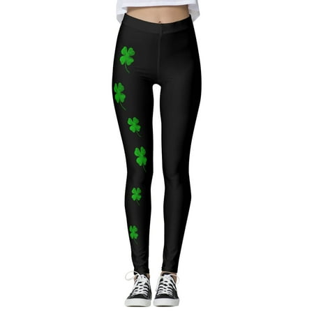 Women s Paddystripes Good Luck Women Boy Shorts Underwear Cotton 2X Green Pants Print Leggings Womens Pants Comfy Pants for Yoga Running Workout Leggings Women Plus Size Pilates Gym