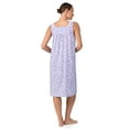 thumbnail image 6 of Aria Women's 100% Cotton Sleeveless 40" Nightgown, Sizes XS-5X, 6 of 7