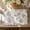 Floral | Grey, variant on Linen Floral Fall Placemats Set of 4 Cloth Table Mats Rustic Cottagecore Jacobean Outdoor Seasonal for Kitchen Dining Table Decor Washable Tablemats 13x19 Inch Green