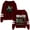 Claret, variant on Chase Matthew Holdin' It Down Tour Hoodies Pocketless Parallel Bars Sleeve Streetwear