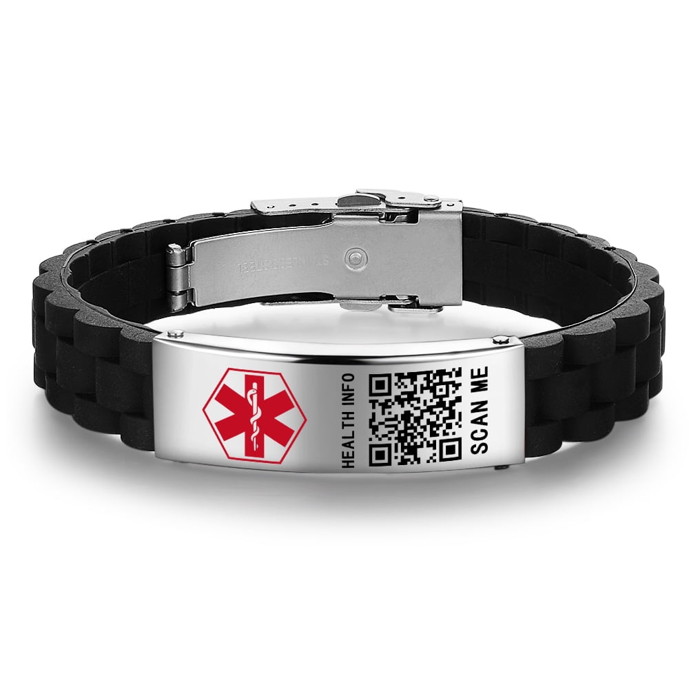Medical Symbol QR Code Medical ID Alert Bracelets Emergency ID ...