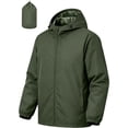 thumbnail image 4 of Fanshiluo Men's Hooded Full‑Zip Windbreaker Jacket, Lightweight Long Sleeve Water‑Resistant Casual Outerwear Coat for Men,S,Big and Tall Men, 4 of 9