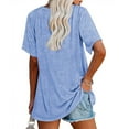 thumbnail image 4 of Mittory Womens Tunic T Shirts Short Sleeve Round Neck Soft Loose Shirts Summer Casual Tops with Pocket, 4 of 6