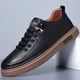 thumbnail image 3 of Zapatos de hombre primavera moda versátiles zapatos casuales de hombre zapatos de tabla de hombre zapatos de cuero realmente suave zapatos de cuero transpirable para hombre, 3 of 5