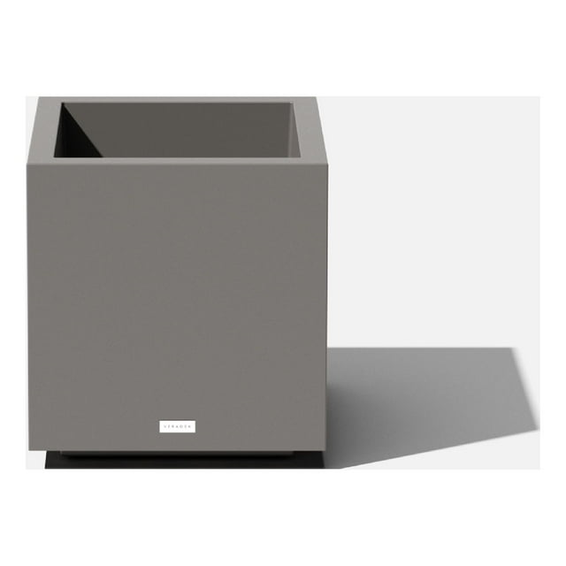 Veradek Block Series Cube Small Plastic Planter - Gray