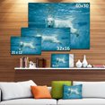 thumbnail image 3 of Polar Bear Swimming under Water - Large Animal Canvas Artwork, 3 of 4