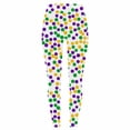 thumbnail image 5 of Erwazi Women's Mardi Gras Print Yoga Pants High Waisted Skinny Fit Breathable Leggings Full Length Casual Trendy Pants, 5 of 5