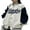 White, variant on Women Oversized Bomber Jacket Casual Boyfriend Baseball Jacket Long Sleeve Varsity Jacket Streetwear Coat
