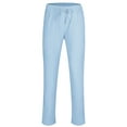 thumbnail image 3 of Innerwin Bottoms Solid Color Men Pants Outdoor Elastic Waist Loose Trousers Sky Blue M, 3 of 7