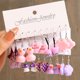 thumbnail image 2 of 10 unids/set conjunto de pendientes colgantes de pato bonitos pendientes de gota de animales de hongo corazón de mariposa de dibujos animados para mujer niña niños regalos de joyería Tan Jianjun unisex, 2 of 2