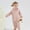 Pink, variant on SERTG Baby Girls Ruffle Neck Bodysuit Long Sleeve Jumpsuit Lightweight Cotton Everyday Wear Snap Closure Comfort Fit Infant One-Piece Outfit(Pink,0-3 Months)