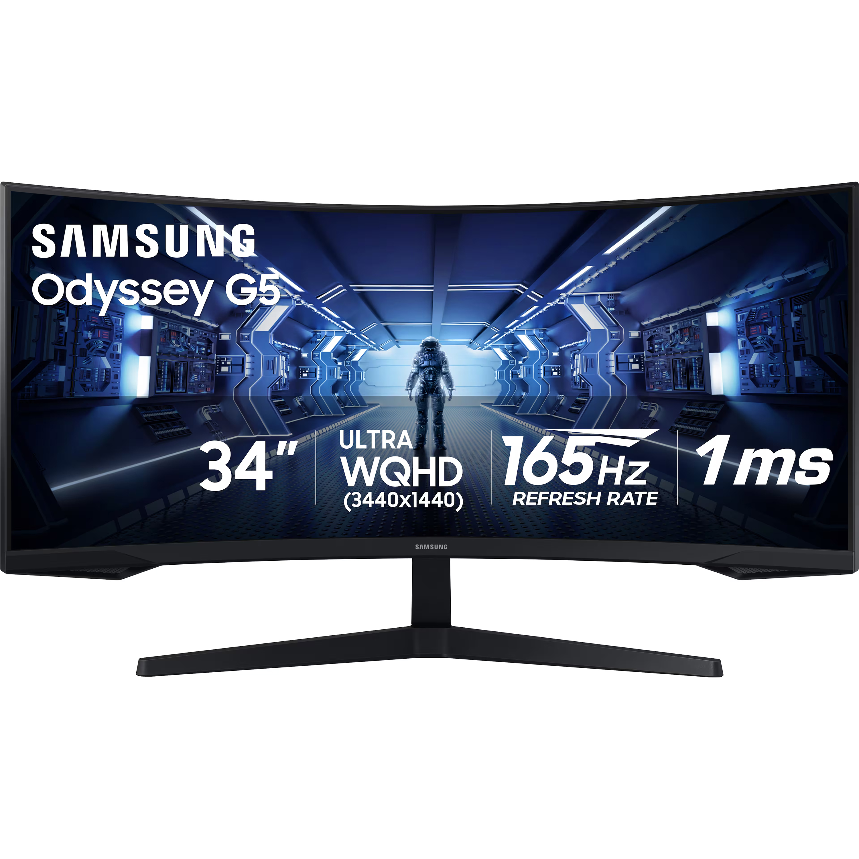 Samsung 34" Odyssey G55T Curved Gaming Monitor 165Hz photo 1