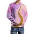thumbnail image 5 of Pink Purple Gold Marble Art Men's Women New Sweatshirt Hoodie Men's Plus Size Sweatshirt Hooded Sweatshirt 3d Printed Street Men's Cloth, 5 of 6