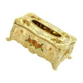 thumbnail image 3 of ziyahi Home Rectangular Tissue Paper Box Case Holder Cover Golden Orange, 3 of 5