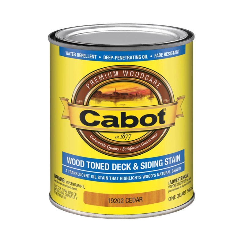 Cabot Deck And Siding Stain Cedar 1 Qt Pack of 4
