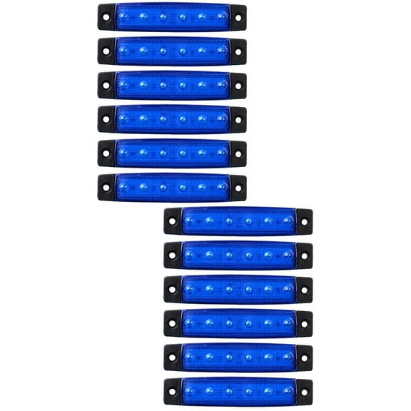 12 pcs Waterproof Marine Boat Lights Utility 6 LEDs Interior Lights for Boat Kayak