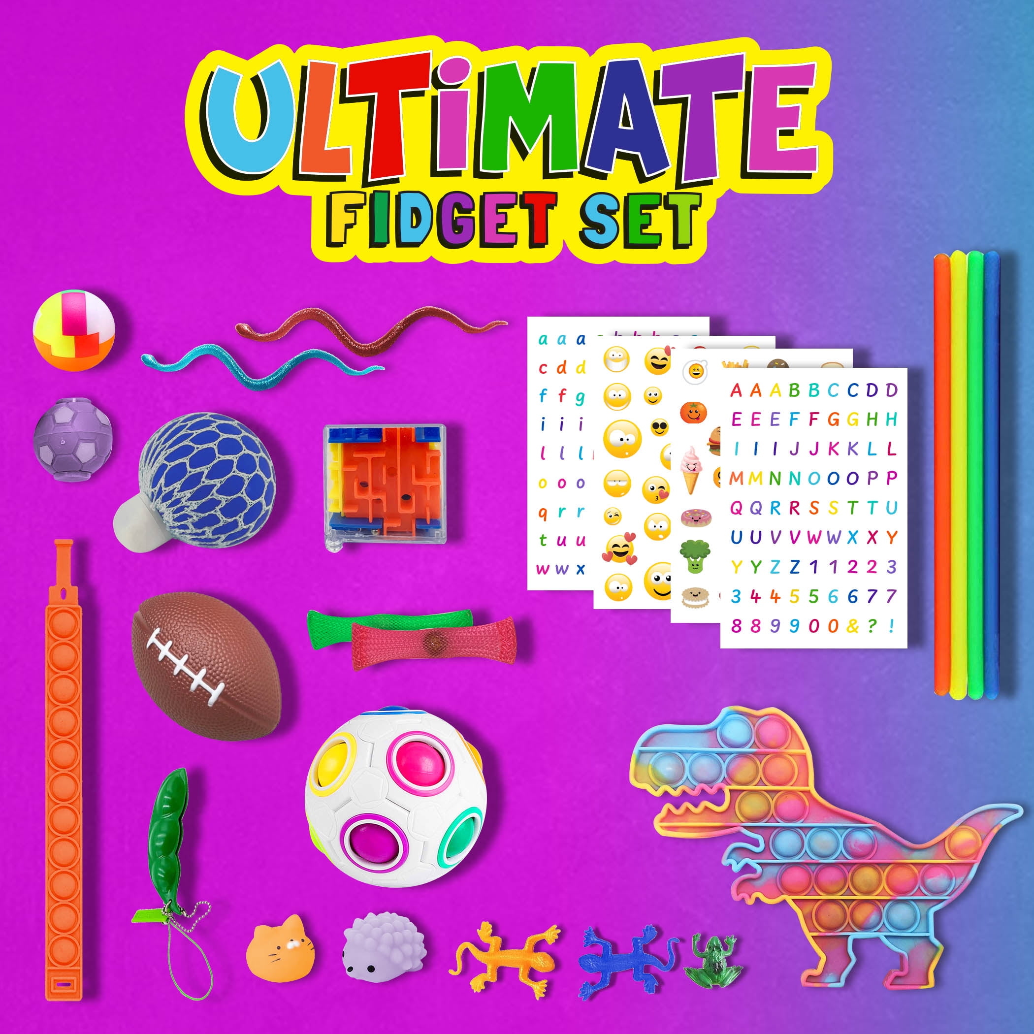 Fidget Fun 26 Piece Ultimate Fidget Set Blue