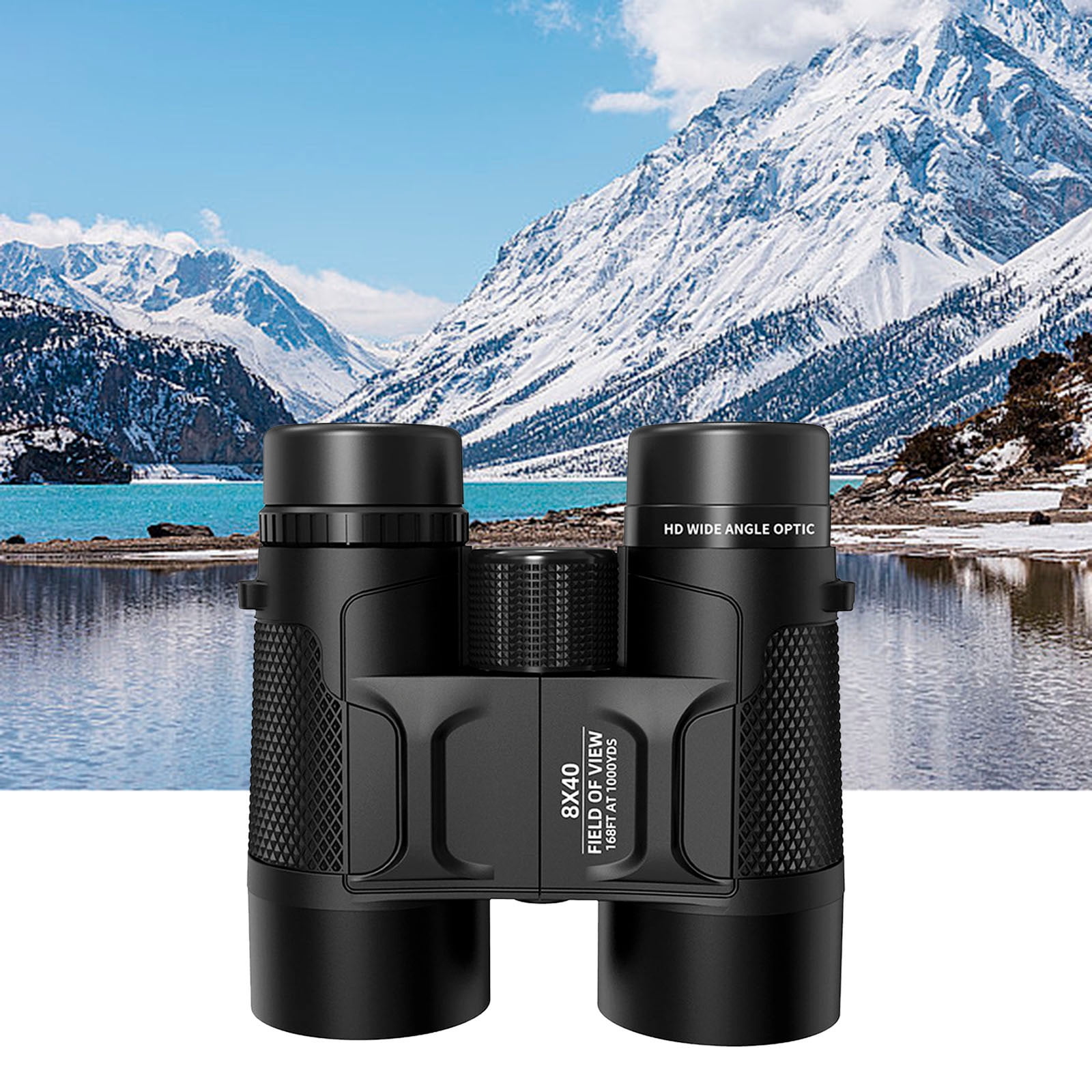 Binoculars - 8x30 Folding Optics, Lightweight Rubber Eyepiece, Educational Outdoor Toy for Bird Watching & Nature Exploration(Black)