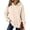 96#Khaki, variant on Solid Color Hooded Sweatshirts Women Long Sleeve Front Pocket Loose Fit Trendy Fall Casual Pullover Hoodies White S