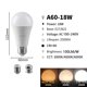 thumbnail image 1 of Bombilla inteligente de 3 colores con memoria, luz E27 B22, potencia Real, 8W-24W, sin luz estroboscópica, 4-20 piezas, AC110V/AC220V, 1 of 4