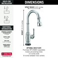 thumbnail image 2 of Delta 9990T-Dst Broderick 1.8 GPM Single Hole Pull Down Bar Faucet - Black, 2 of 2