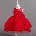thumbnail image 6 of FYDUU Flower Girl Dress Wedding Guest Dresses Girls Birthday Party Dress Princess Dresses Formal Pageant Gown Elegant Tulle Dress 3-4 Years, 6 of 8