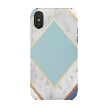 Marble Geometry 4 Tough Case for iPhone XS & X