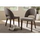 thumbnail image 1 of Silla de comedor moderna Baxton Studio Wesley de madera con acabado de nogal tapizado en tela gris claro (juego de 2), 1 of 2