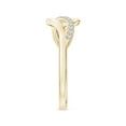 thumbnail image 3 of ANGARA Natural 0.17 Ct. Diamond Fashion Ring in 14K Yellow Gold for Women (Ring Size: 3), 3 of 9