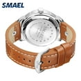 thumbnail image 3 of SMAEL Watch Waterproof Quartz Wristwatches Leather Band Chronograph Clock 9117 Fashion Sports Mens Watches relojes hombre, 3 of 6