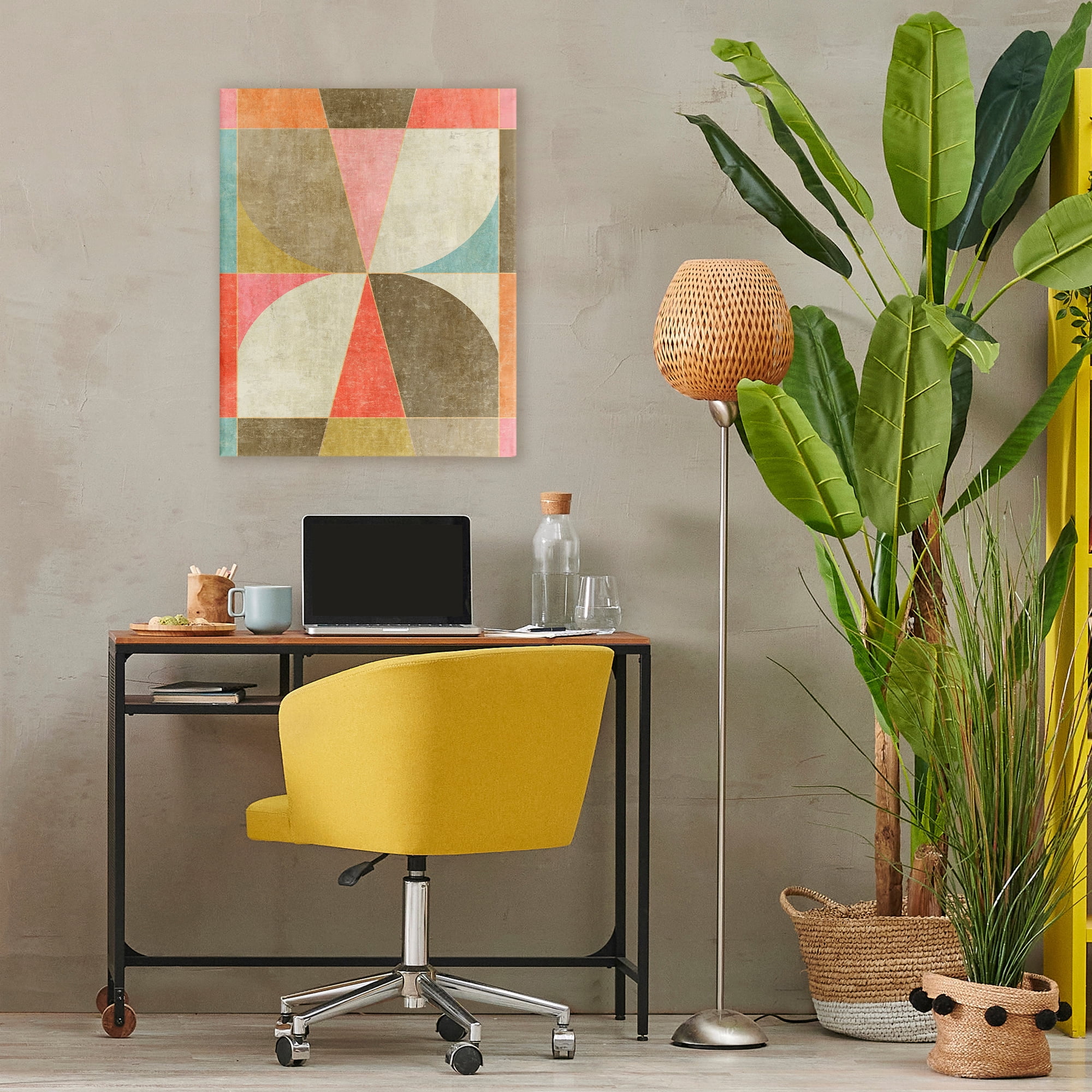 Stupell Industries Pinwheel Symmetric Shapes Canvas Wall Art, design by Suzanne Nicoll