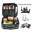 thumbnail image 2 of FORMRS Travel Makeup Bag Large Capacity Train Case Cosmetic Organizer with Adjustable Dividers, Forest Camouflage Pattern, 2 of 8