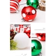 thumbnail image 3 of Paquete de 30 adornos de bolas de Navidad, bombillas de vacaciones inastillables, adornos colgantes para bodas, decoraciones para árboles de Navidad (rojo y verde) Ormromra HMFJ183-4, 3 of 8