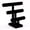 Black, variant on 3 Tier Bracelet Holder,Detachable T Bar Jewelry Organizer Display Stand for Necklace Scrunchie Watches(Black Velvet)