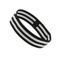 Unique Bargains Anti-Slip Headband Elastic Headband for Sport Black White 1 Pc