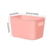 thumbnail image 3 of Cajas de Plástico para Almacenamiento (Paquete de 4) - 25 X 15 X 15 Cm - Organizadores para Dormitorio, Libros, Ropa, Juguetes y Refrigerios - Apilables con Asas - Rosa/Blanco/Amarillo, 3 of 6