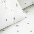 thumbnail image 2 of Safdie & Co. 4-piece Modern Polyester Rainbow Double Sheet Set in White, 2 of 3